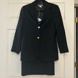 Brooks Brothers Wool 2 Button Skirt Suit Set